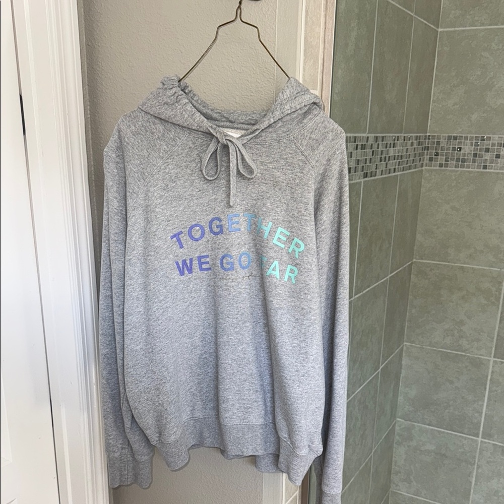 Spiritual Gangster & Peloton Gray Hoodie Women’s Together We Go Far Size XL
